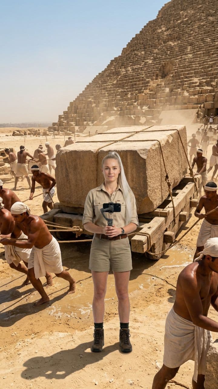 Vlogging the Great Pyramid Construction
