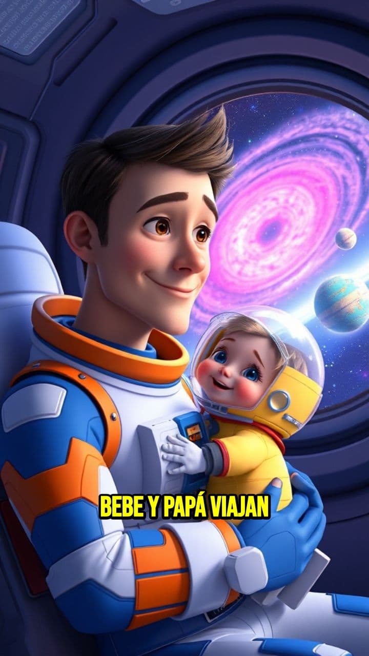 Exploración espacial de Bebe y papá