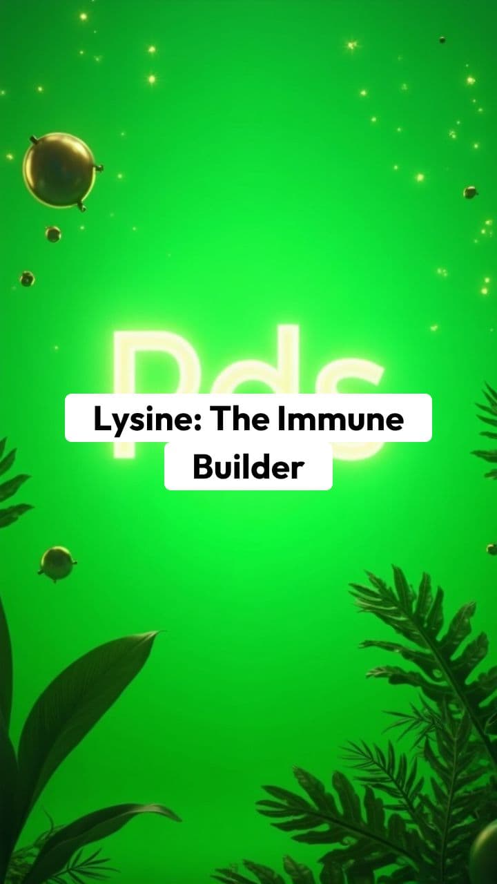 Lysine: The Immune Builder for Plant-Based Nutrition