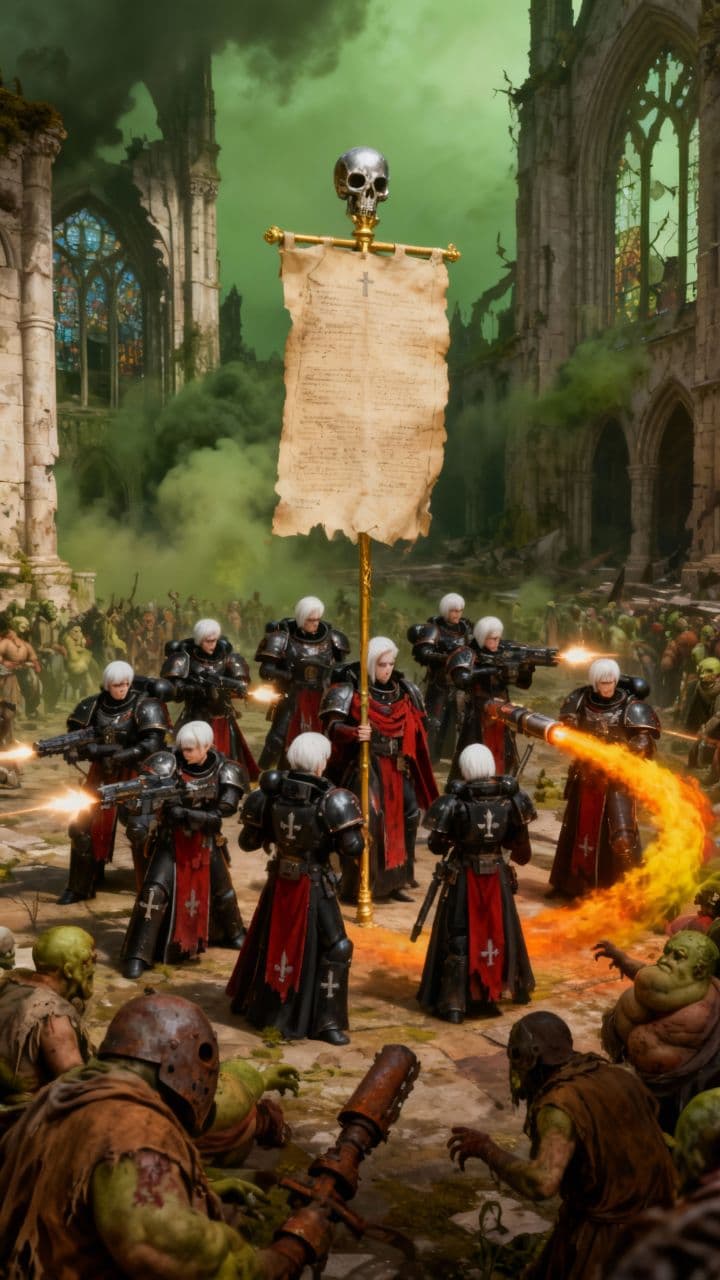 Sisters of Battle Overrun by Cultists