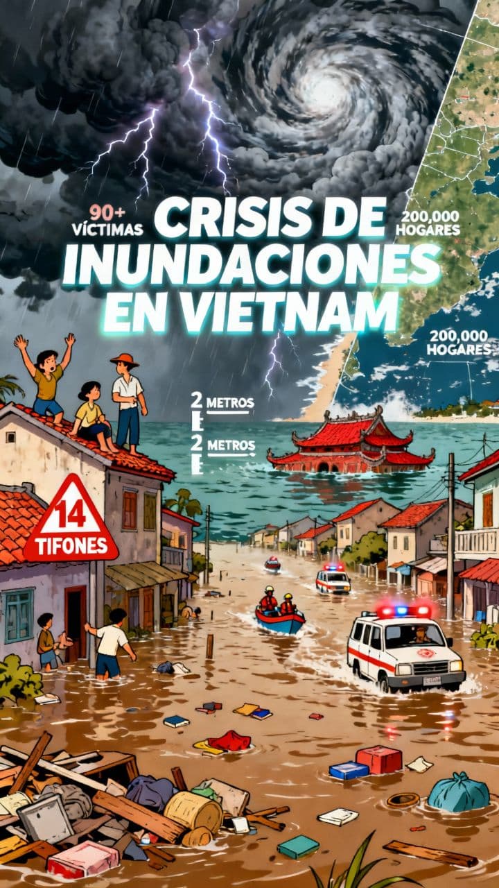 Crisis de inundaciones en Vietnam