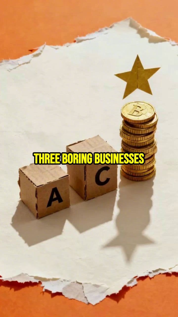 3 Boring Businesses to Become a Millionaire