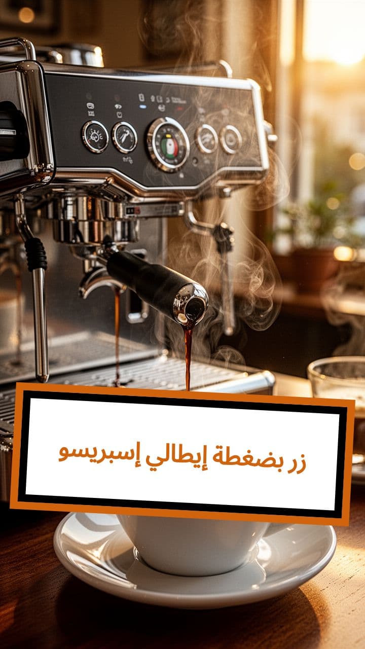 إسبريسو إيطالي بضغطة زر