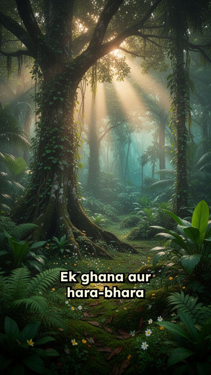 Lush Green Jungle Morning Light