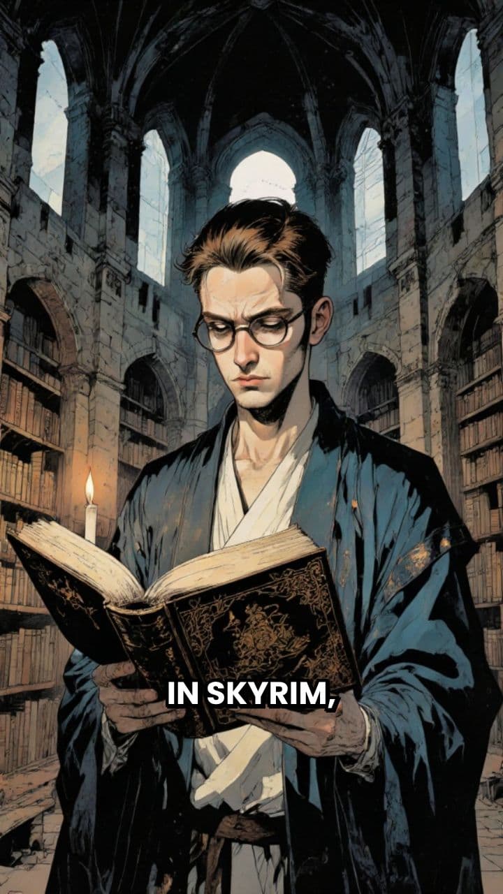 Skyrim's Pac-Man Cave Easter Egg