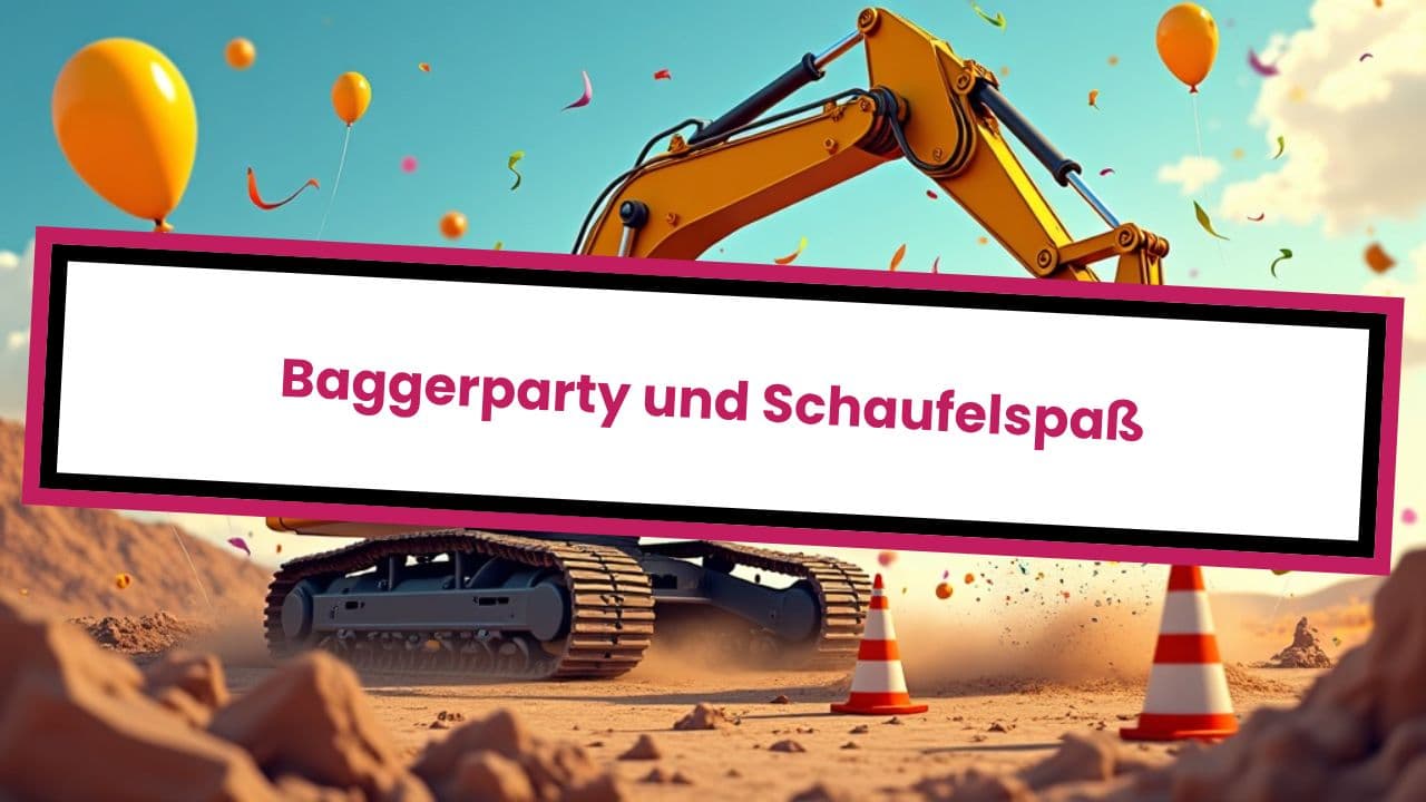 Baggerparty und Schaufelspaß