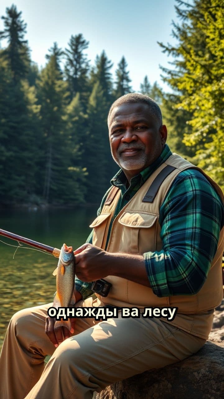 Рыбак в лесу