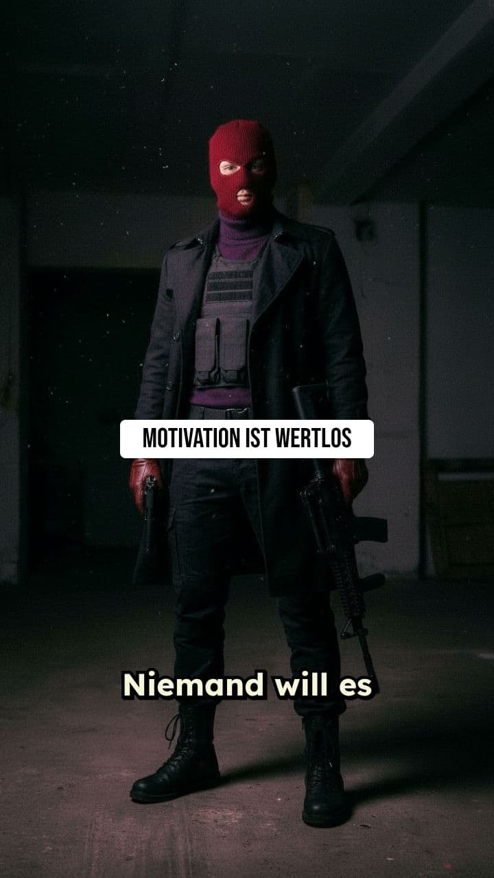 Disziplin über Motivation
