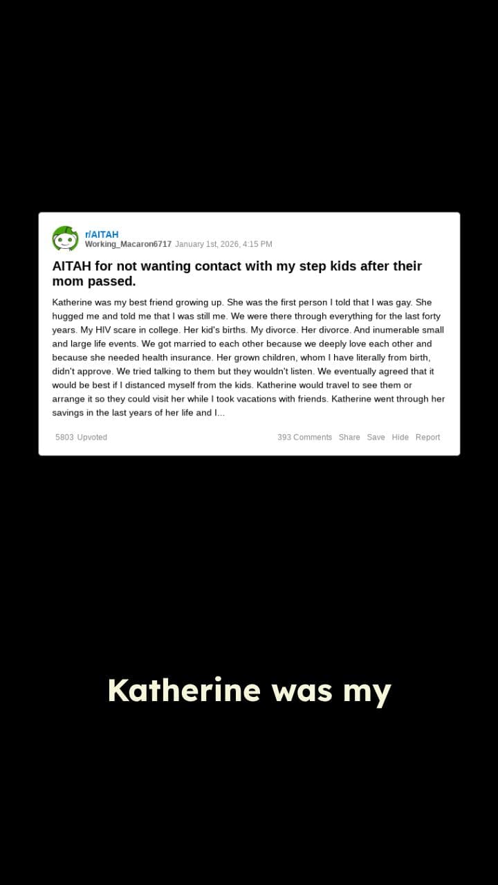 Late Wife’s Kids Demand Gifts