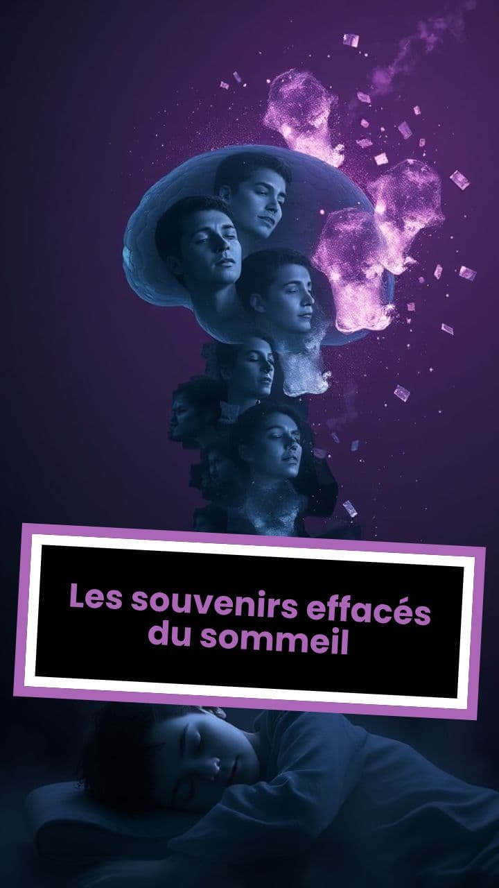 Les souvenirs effacés du sommeil