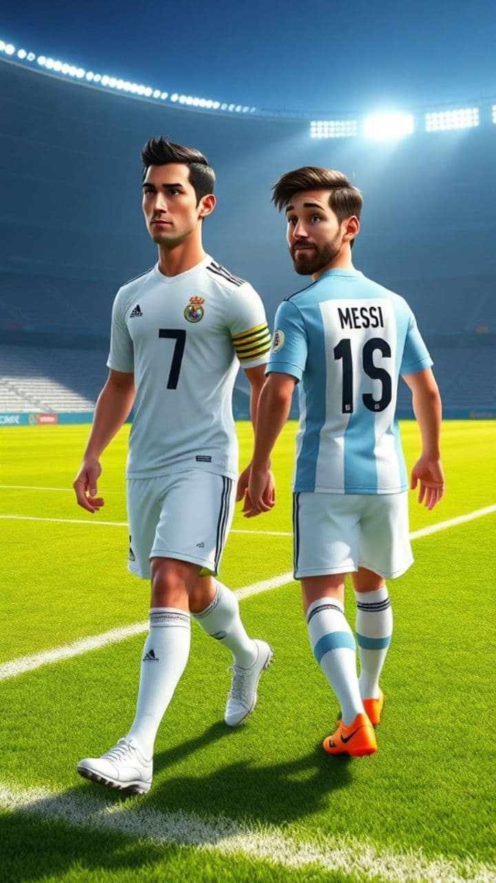 Ronaldo and Messi's Hair Battle