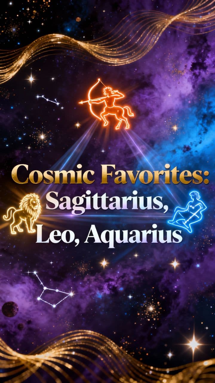 Cosmic Favorites: Sagittarius, Leo, Aquarius