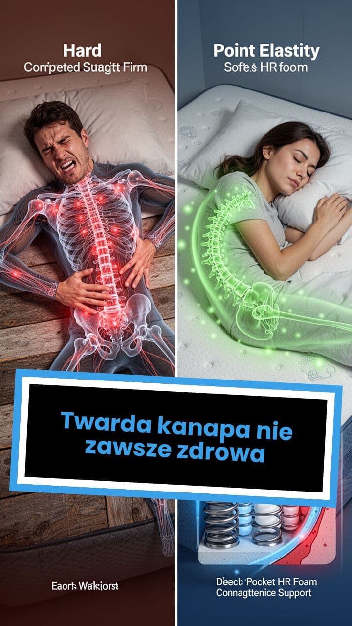 Twarda kanapa nie zawsze zdrowa