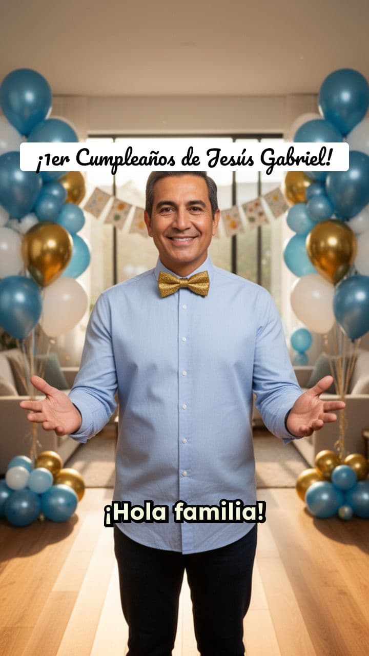 Invitación Cumpleaños Jesús Gabriel