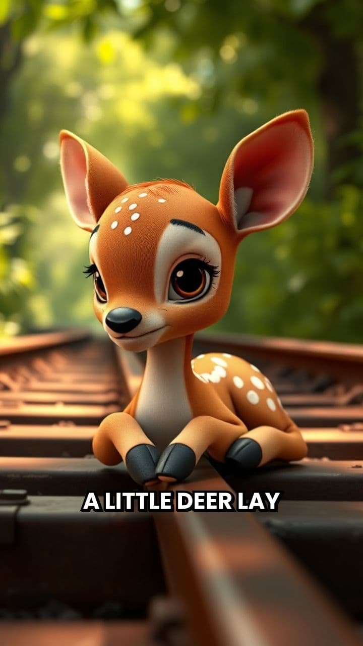 Injured Deer on Railway Track