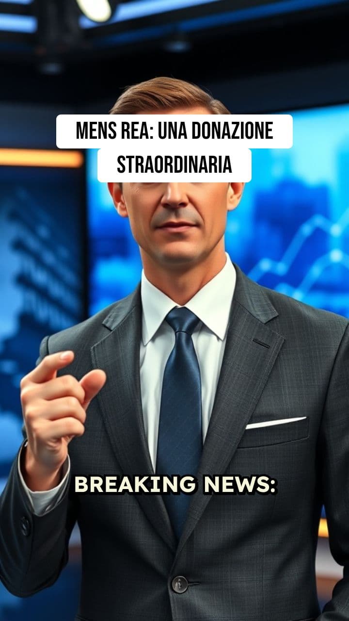 Mens Rea: Donazione Straordinaria per il Genere Umano