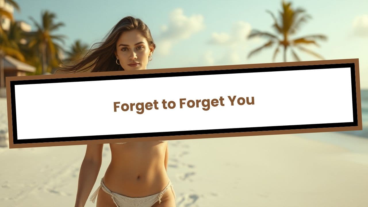 I Won't Forget to Forget You