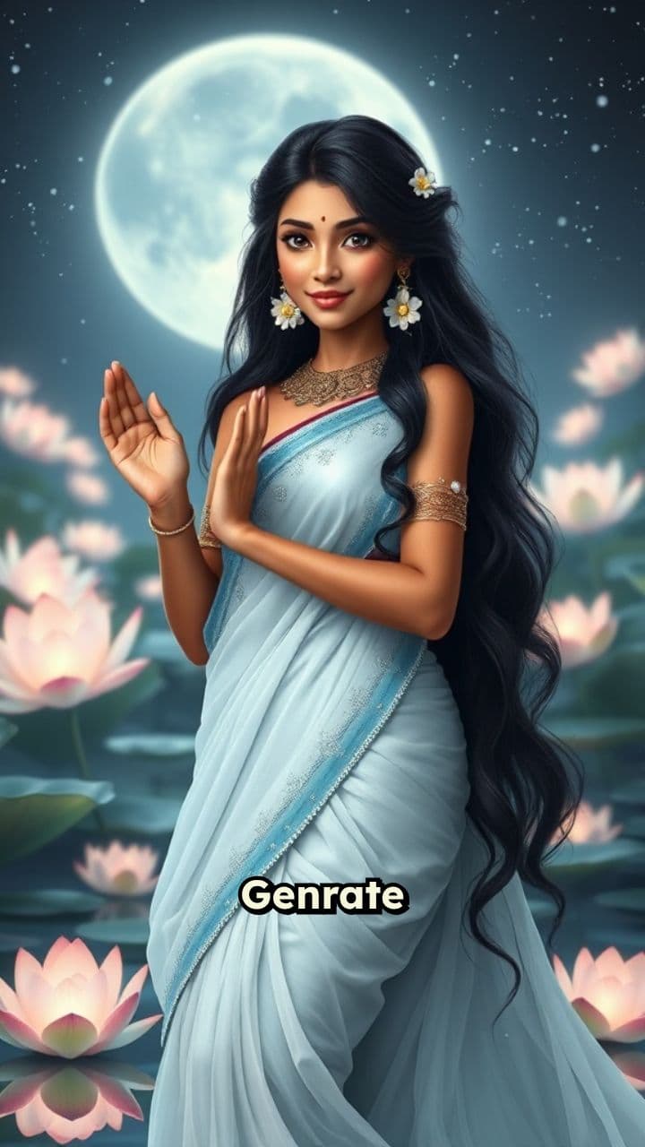 राधा की जलतरंग में सुंदरता