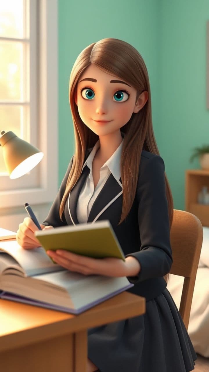 A Girl and Her Cat: A Schoolyard Romance