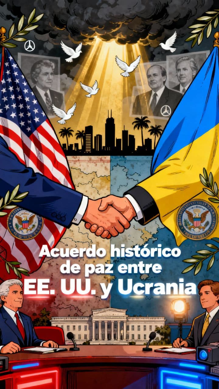 Acuerdo histórico de paz entre EE. UU. y Ucrania
