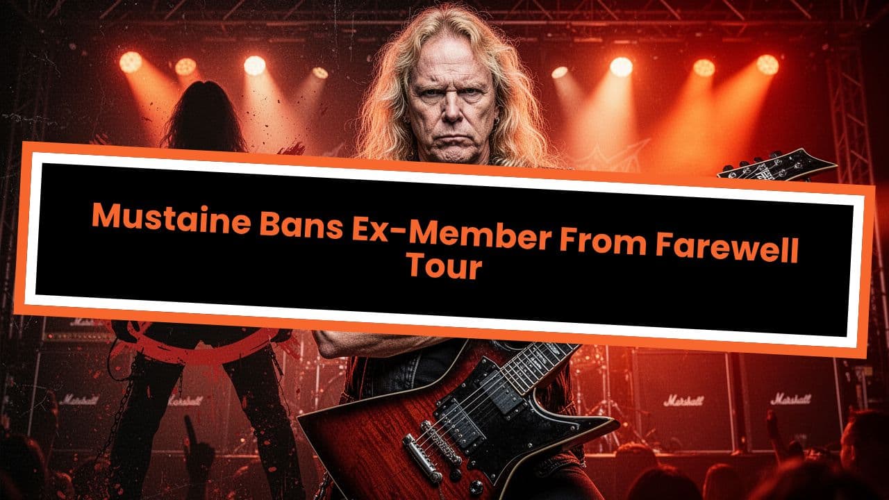 Mustaine Bans Ex-Member From Farewell Tour