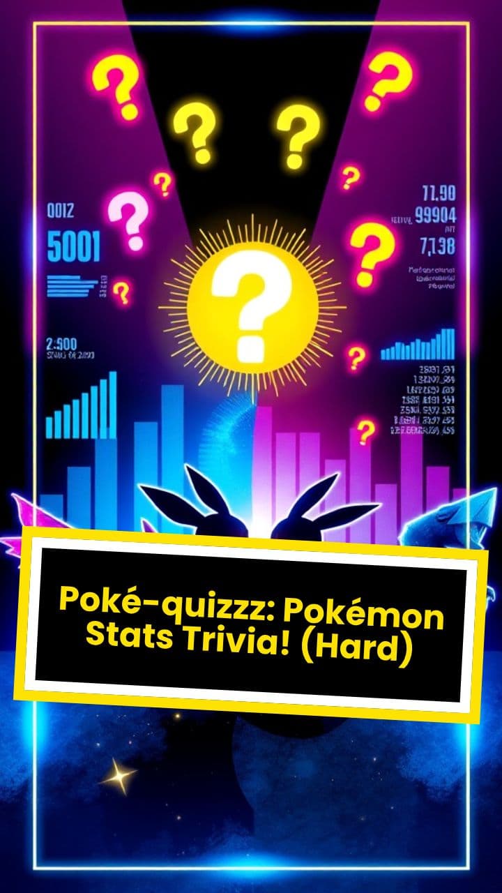 Poké-quizzz: Pokémon Stats Trivia! (Hard)
