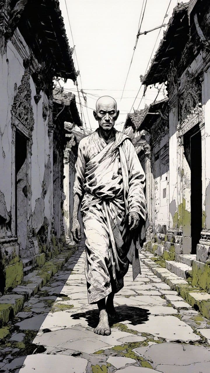 Monk in Phra That Phanom