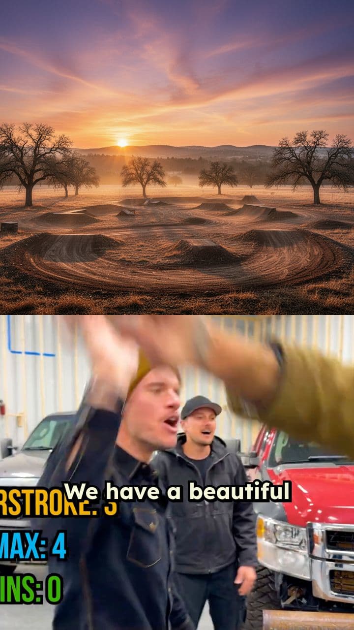 Trucks Flying Off A Ramp