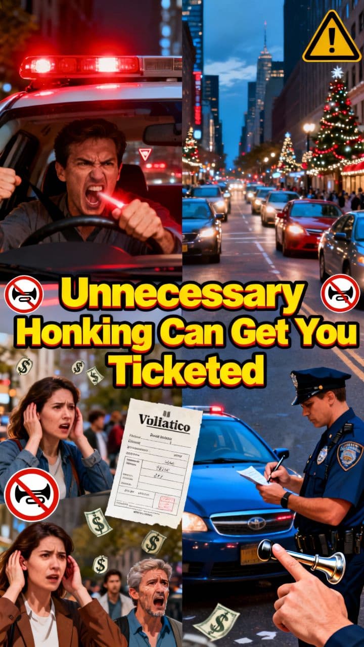 Unnecessary Honking Can Get You Ticketed