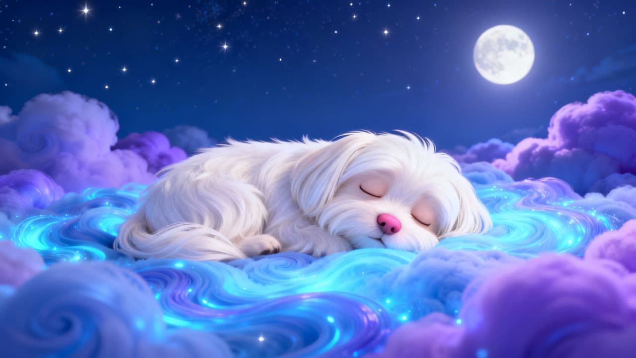 Śpiący Piesek na Chmurkach