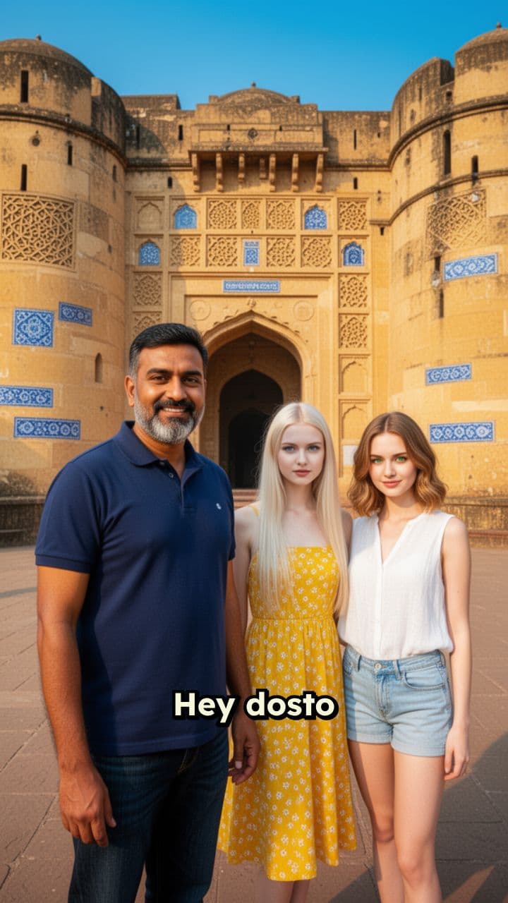 रूसी सालियों संग ग्वालियर किला भ्रमण