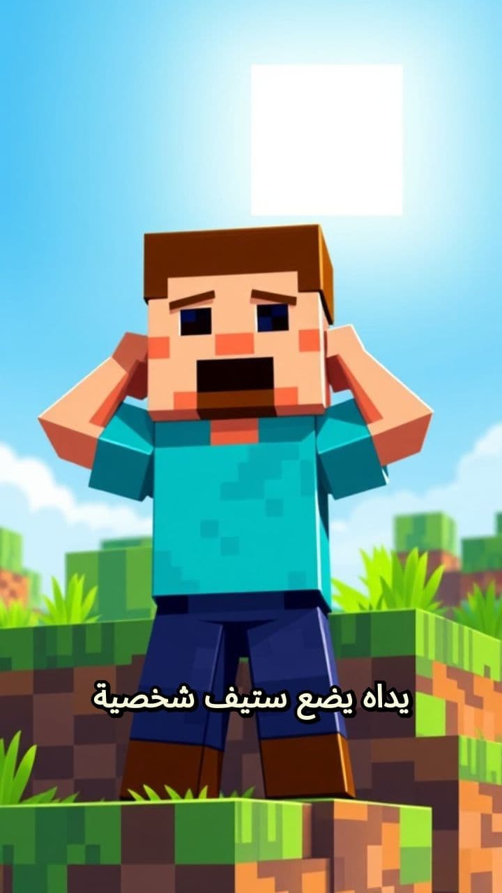 ستيف يصرخ بيديه المرفوعتين