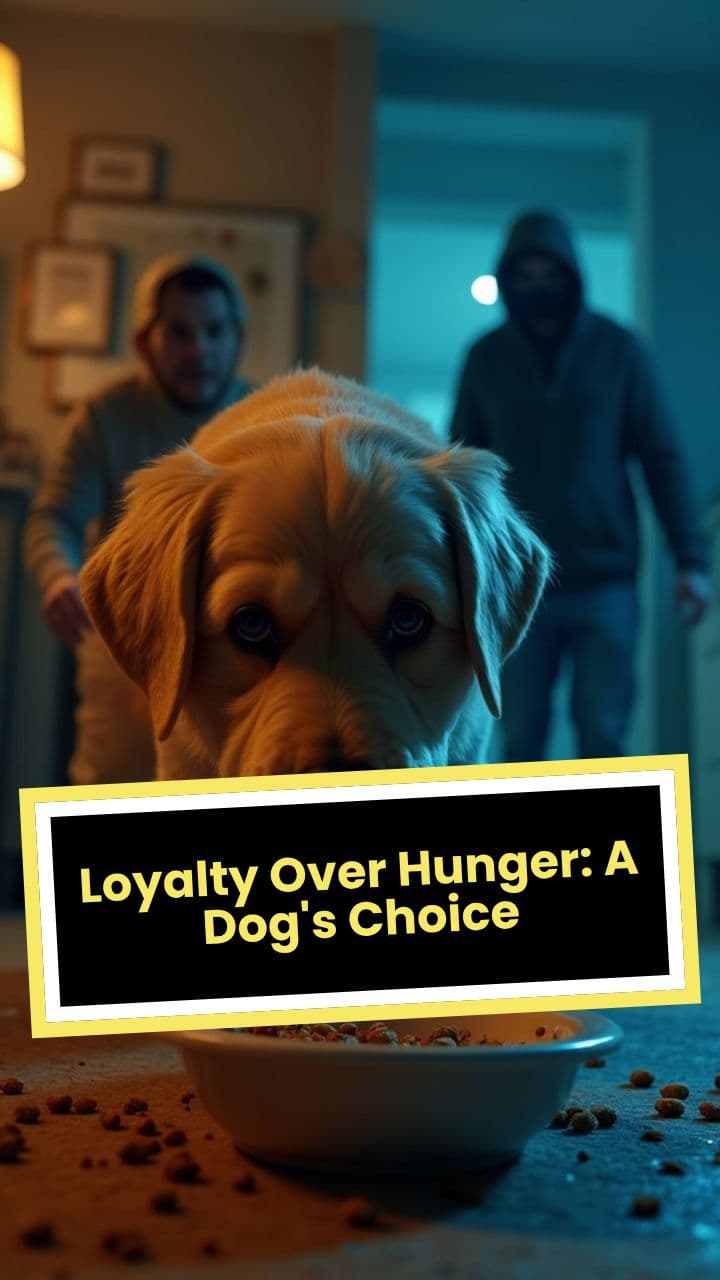 Loyalty Over Hunger: A Dog's Choice
