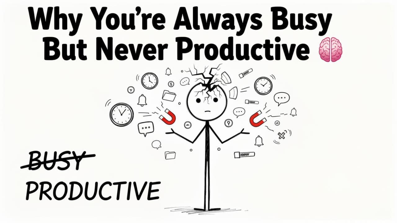 Why You’re Always Busy But Never Productive 🧠