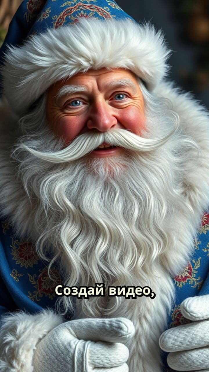 Дед Мороз поздравляет Костю