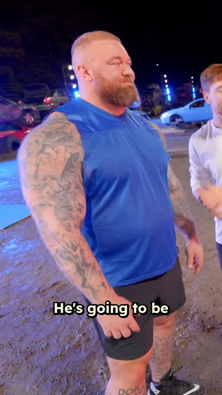 Strongest Man in the World vs Giant Mech!