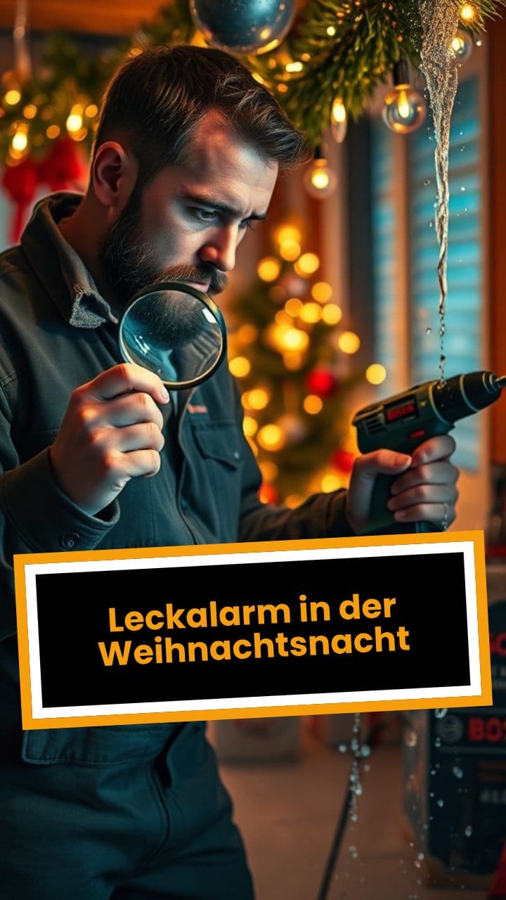 Leckalarm in der Weihnachtsnacht