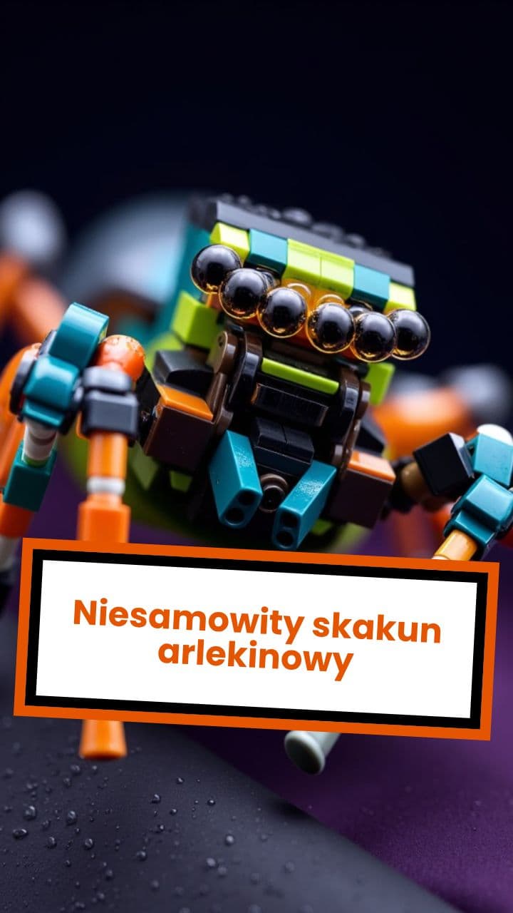 Niesamowity skakun arlekinowy