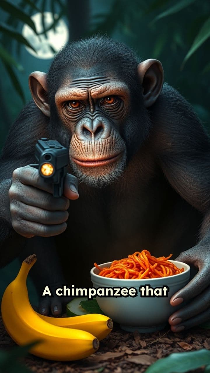 Chimpanzee's Spicy Noodle Adventure