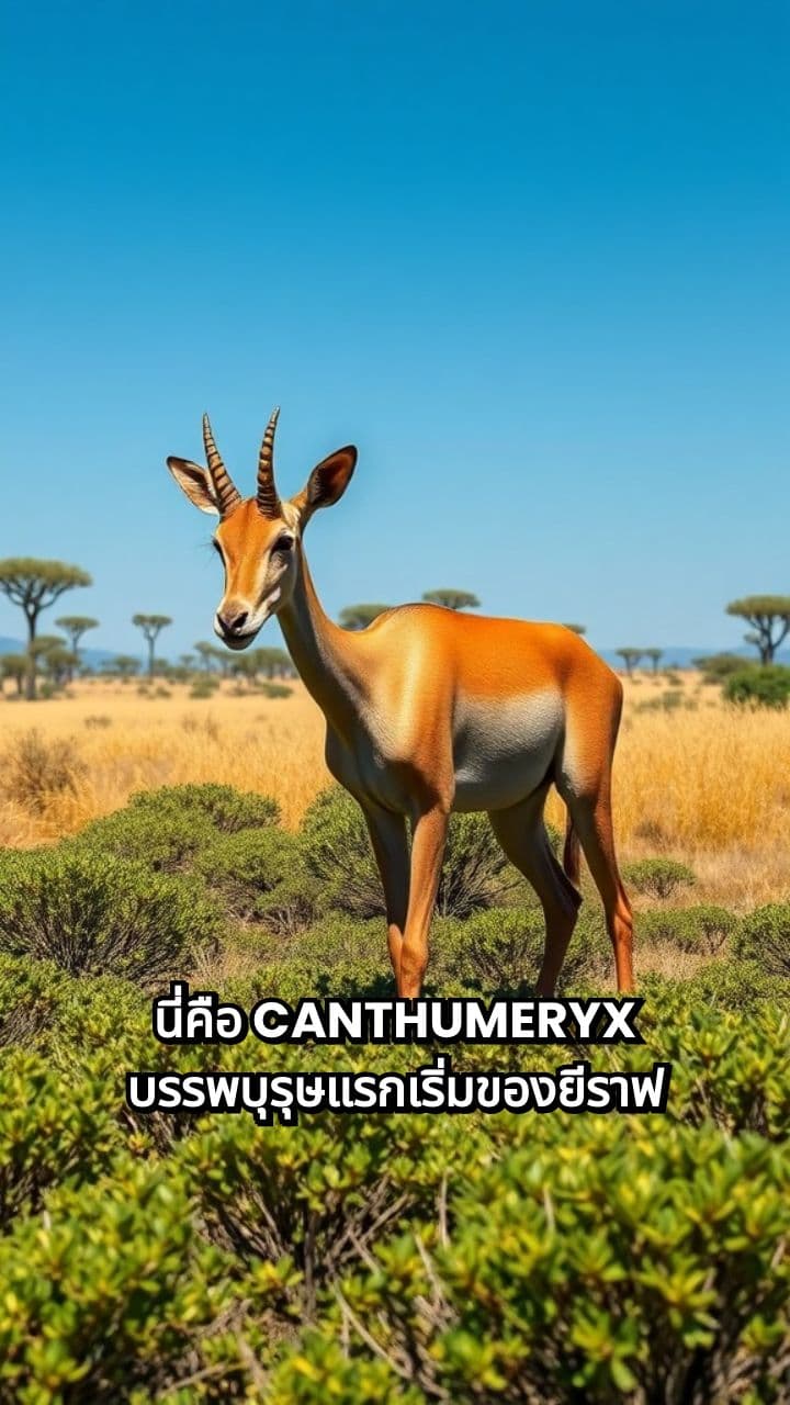 วิวัฒนาการของยีราฟในทุ่งหญ้าสะวันนาไมโอซีน