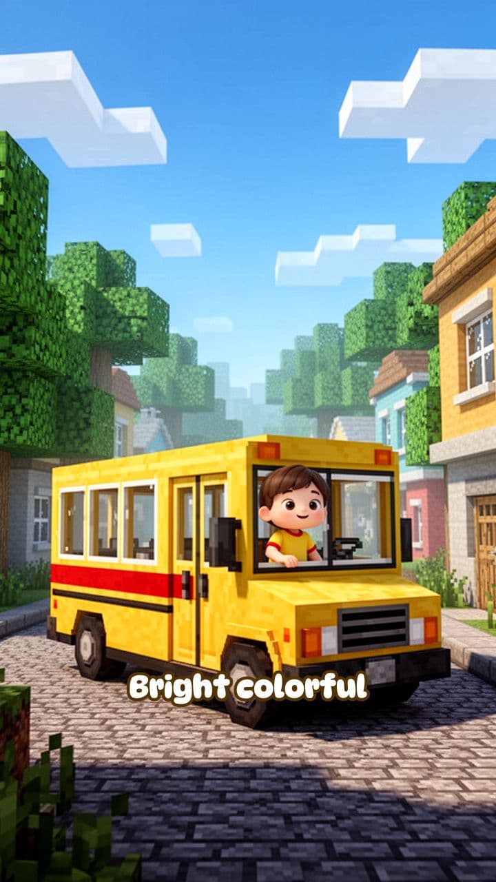 Happy Cartoon Bus Ride