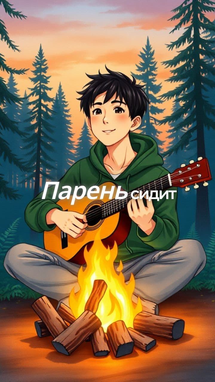 Гитара у костра