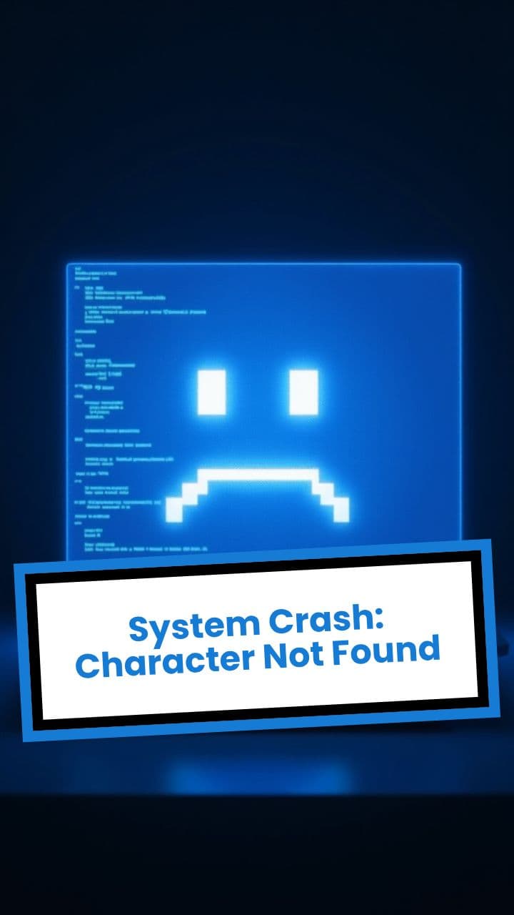 System Crash: Character Not Found