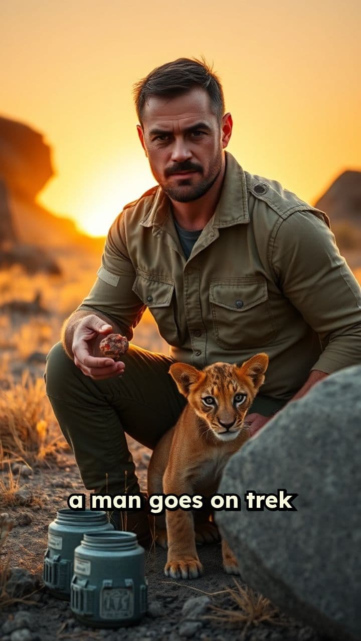 Rescuing and Raising a Lion Cub