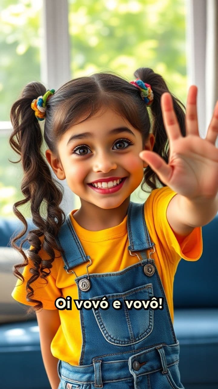 Visita da Vitória aos avós