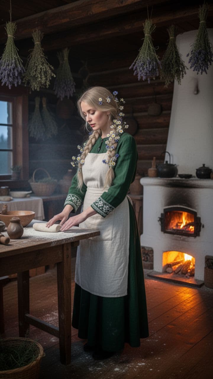 Калачи у горячей печи