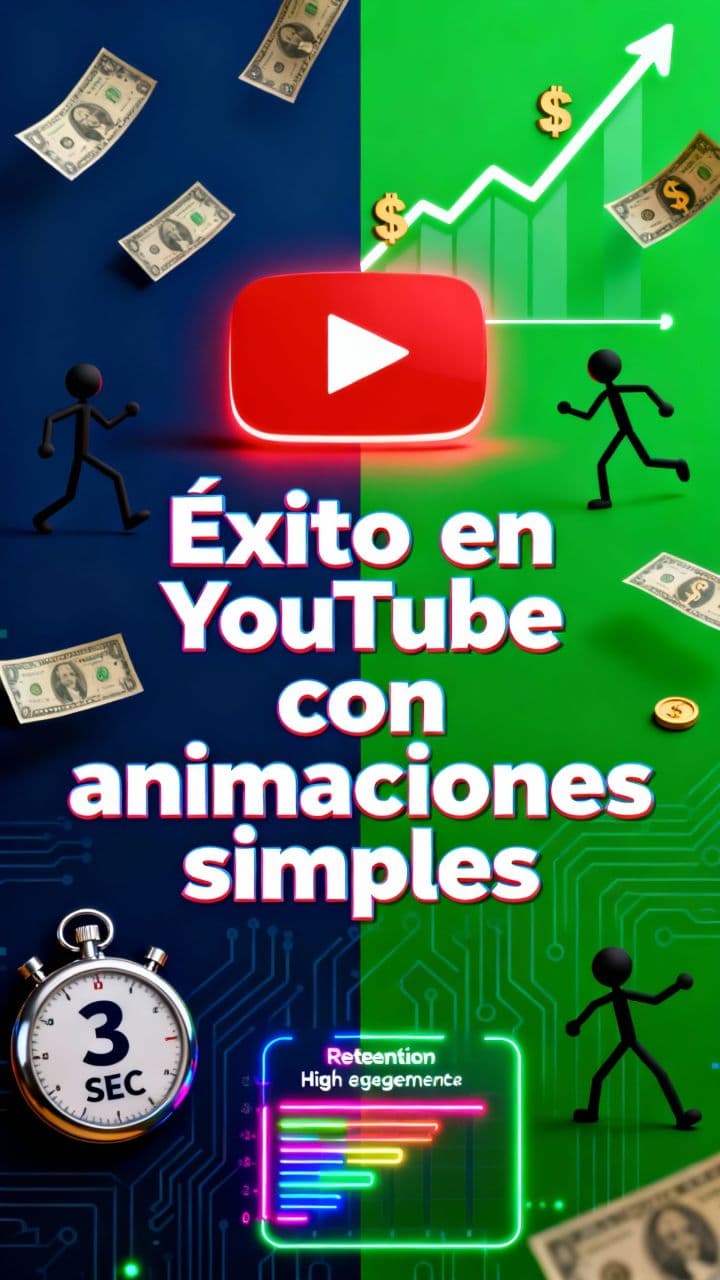 Éxito en YouTube con animaciones simples