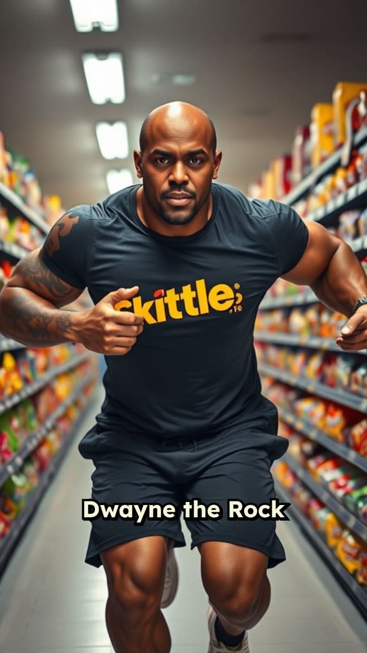 Dwayne Johnson's Skittles Rampage at Walmart