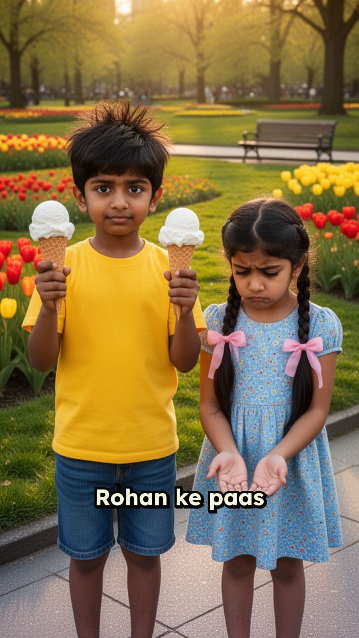 Sharing is Caring – Two Ice Creams Story