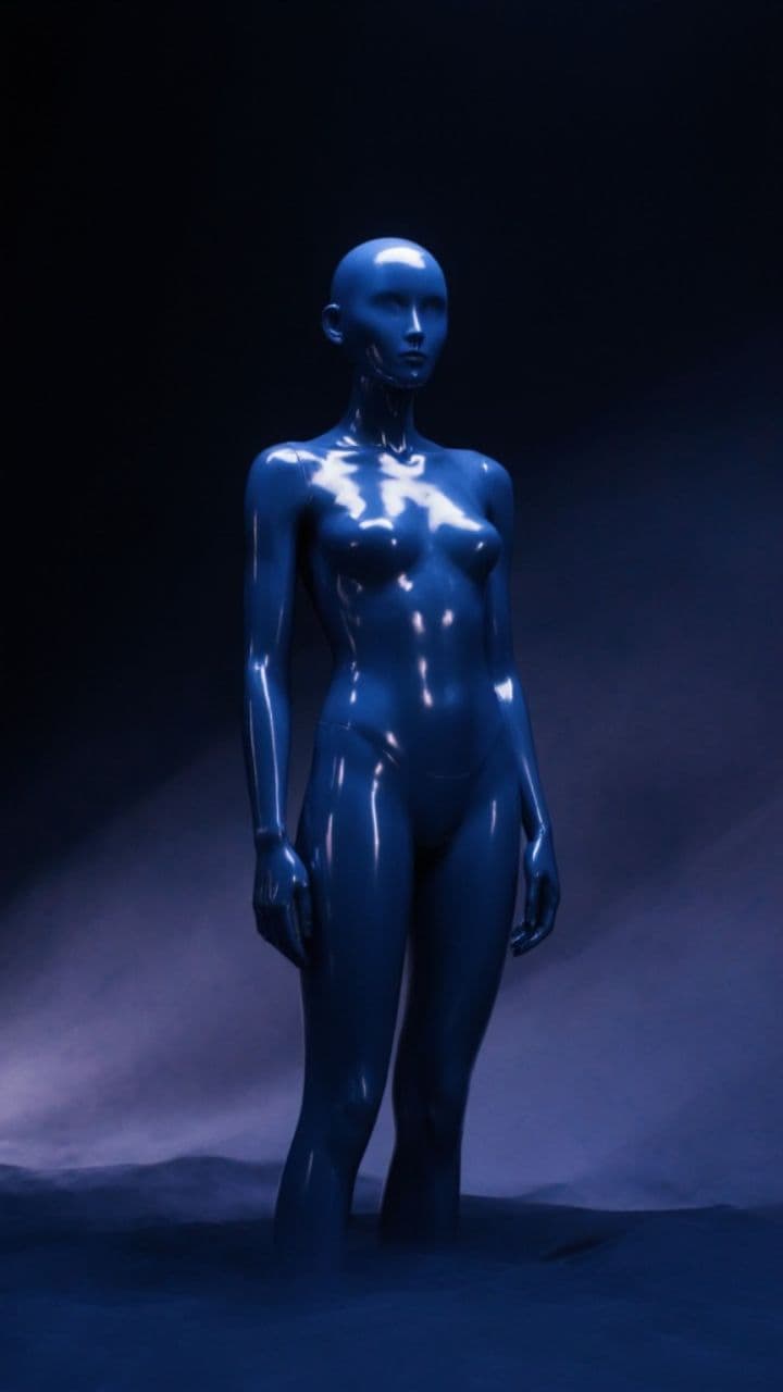 Floating Neon Character Animation